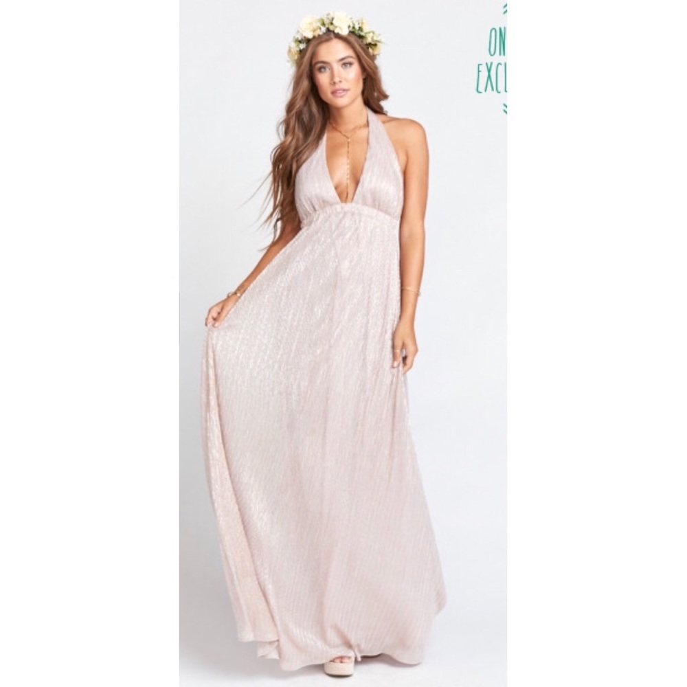 Show me your mumu magic mauve glitter dress